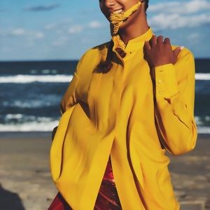 Stunning Yellow vintage blouse